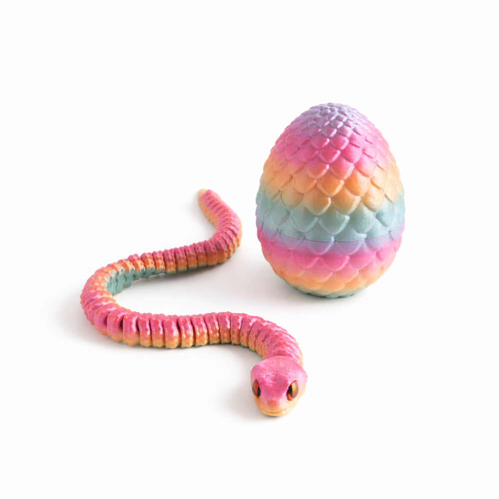 Kids 3D Print - SNAKE EGG RAINBOW